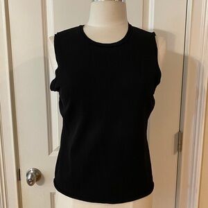 Liz Claiborne Collection Black Sleeveless Sweater Tank – Size Large